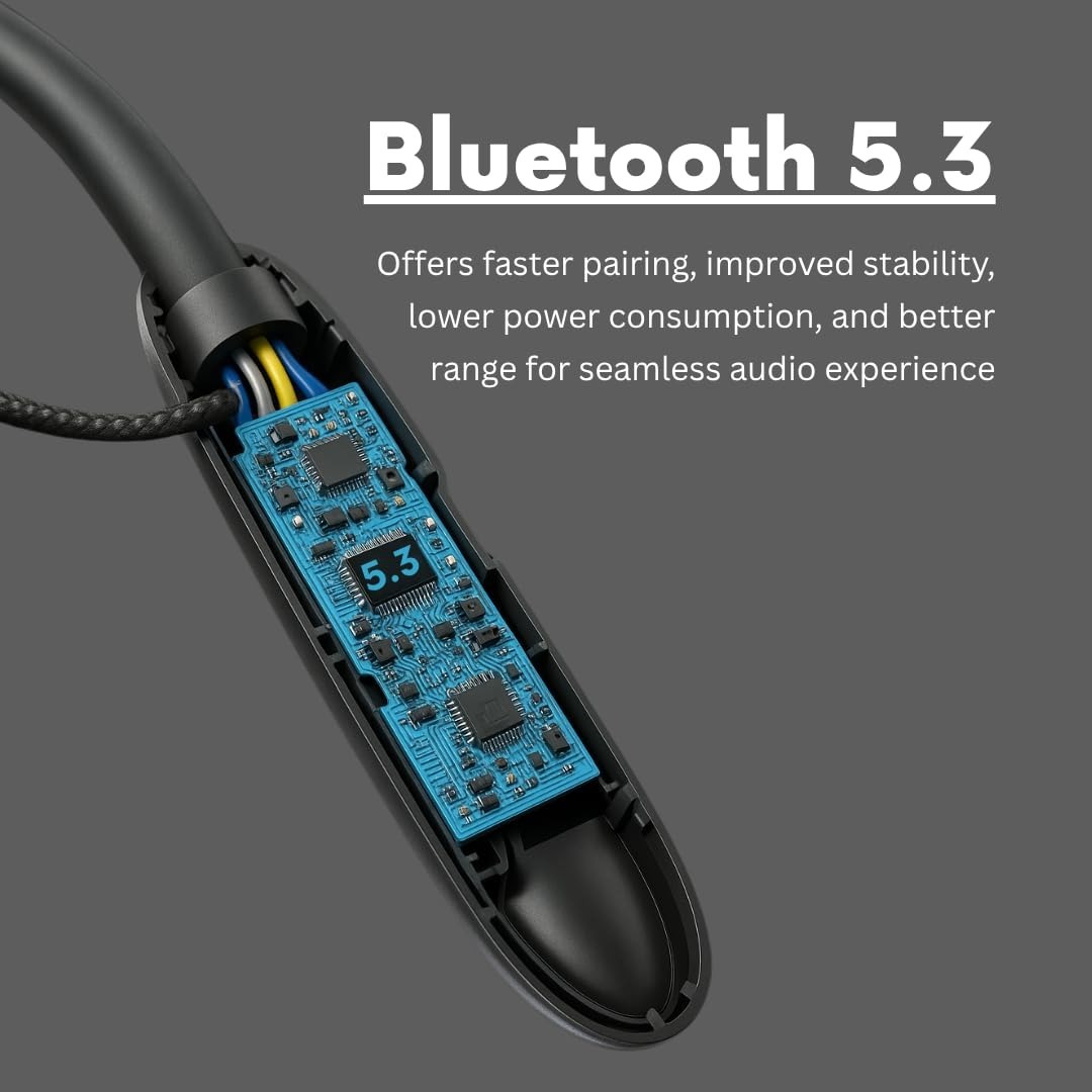 FERARI Reliable Magnetic Power Neckband | Deep Bass | Fast Charging | Bluetooth 5.3 | With Guarantee - Image 5