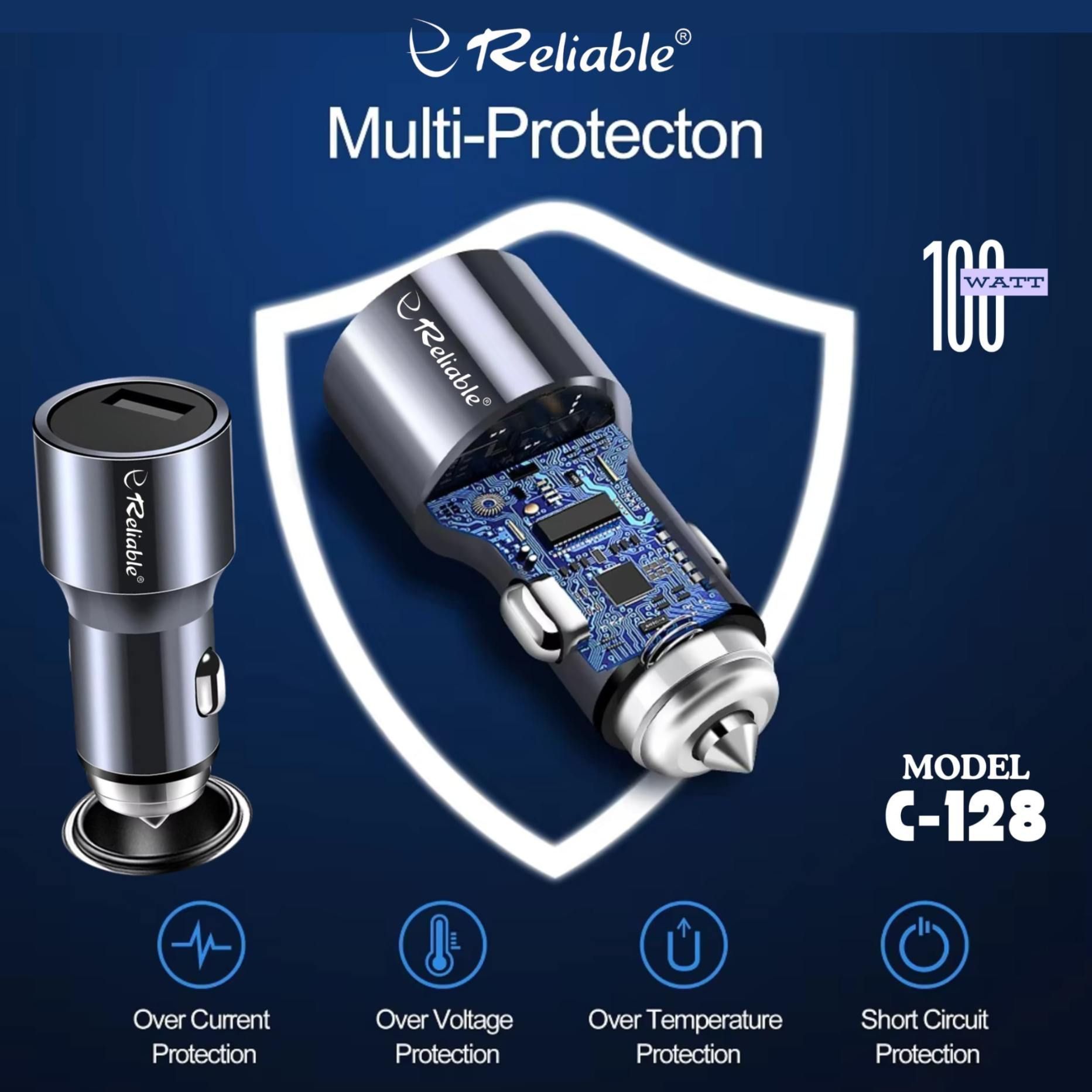 Reliable 100W USB-A Car Charger — Ultra-Fast QC 3.0 Charging - Image 2