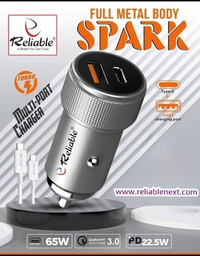 COMBAT Reliable 145W Dual-Port Super Fast Car Charger | PD 65W + 80W - Image 3