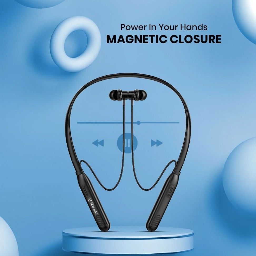 BANJO Reliable 300-Hour Wireless Neckband | Deep Bass | Bluetooth 5.3 | Fast Charging