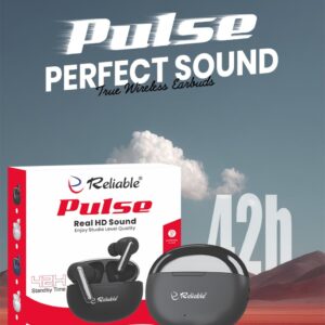 Reliable Pulse TWS Earbuds | Deep Bass | 20H Playtime | Bluetooth 5.3 | Type-C Fast Charging | Touch Controls