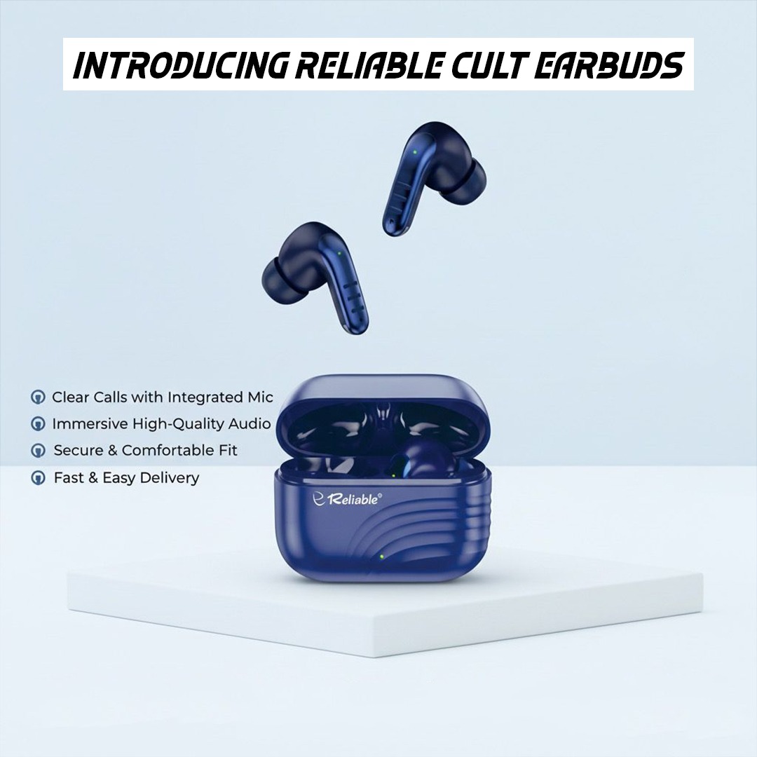 Reliable Cult ENC Earbuds | Powerful 12.5mm Drivers, Clear Calls, Bluetooth 5.4, Ergonomic Fit & Premium Sound Quality - Image 4